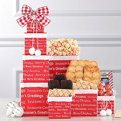 - Merry Christmas: Holiday Gift Tower - Gift basket at TFC&H Co.