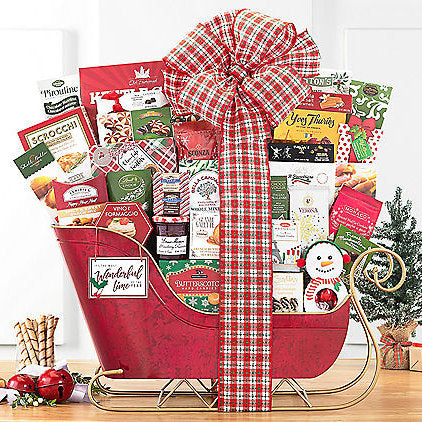 - Sleigh Ride Extravaganza: Christmas Holiday Gift Basket - Gift basket at TFC&H Co.