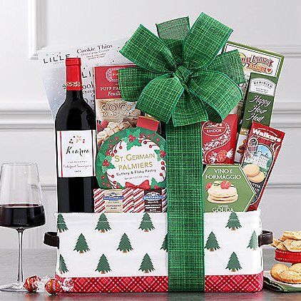 8 15 12 - Kiarna Cabernet Holiday: Wine Gift Basket - Gift basket at TFC&H Co.