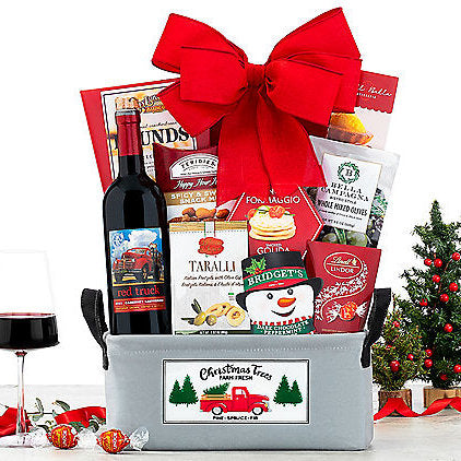 - Red Truck Cabernet: Holiday Wine Gift Basket - Gift basket at TFC&H Co.