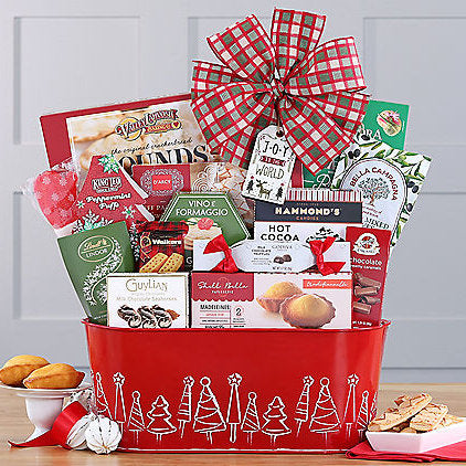 5 15 14 - Joy to the World: Gourmet Gift Basket - Gift basket at TFC&H Co.