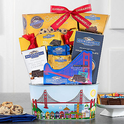 - Ghirardelli Favorites: Premium Chocolate Basket - Gift basket at TFC&H Co.