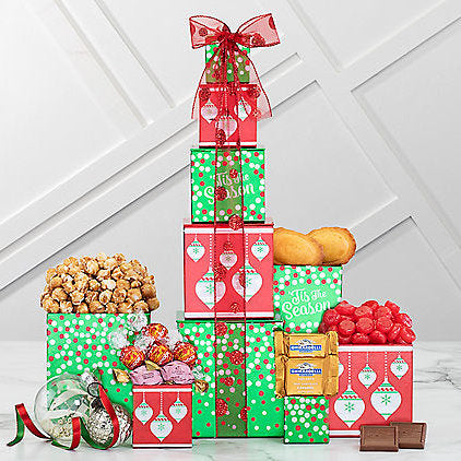 5 5 19 Holiday Treats: Sweets Gift Tower - Gift basket at TFC&H Co.