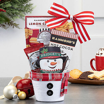 - Snowman Surprise: Christmas Holiday Gift Basket - Gift basket at TFC&H Co.