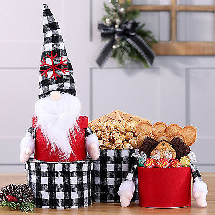 - Whimsical Gnome: Holiday Gift Tower - Gift basket at TFC&H Co.