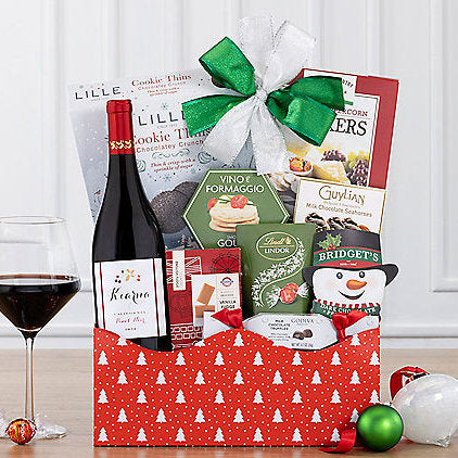 - Kiarna Pinot Noir: Holiday Wine Basket - Gift basket at TFC&H Co.
