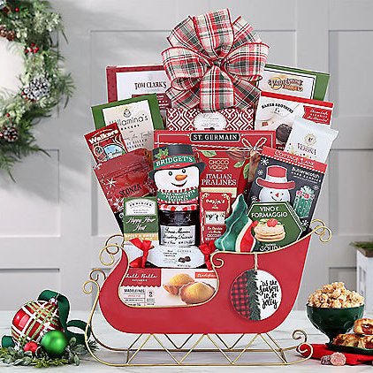 8 17 0 Sleigh of Sweets: Holiday Gift Basket - Gift basket at TFC&H Co.