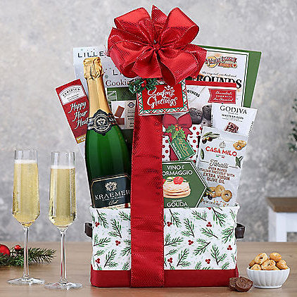 - Kraemer Champagne: Premium Gift Basket - Gift basket at TFC&H Co.