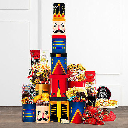 - Ultimate Nutcracker: Gourmet Gift Tower - Gift basket at TFC&H Co.