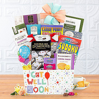 Get Well Soon: Get Well Gift Basket - Gift basket at TFC&H Co.