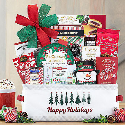 - Deck the Halls: Christmas Holiday Gift Basket - Gift basket at TFC&H Co.