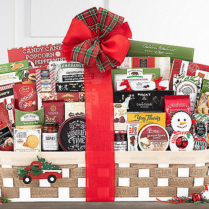 - Holiday Extravaganza: Gourmet Christmas Gift Basket - Gift basket at TFC&H Co.