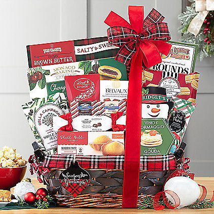- Season's Greetings: Christmas Holiday Gift Basket - Gift basket at TFC&H Co.