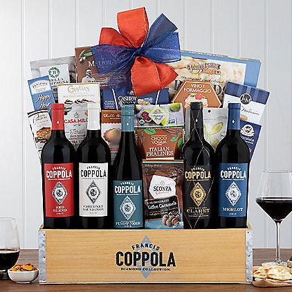 - Francis Ford Coppola Tasting Room: Wine Gift Basket - Gift basket at TFC&H Co.