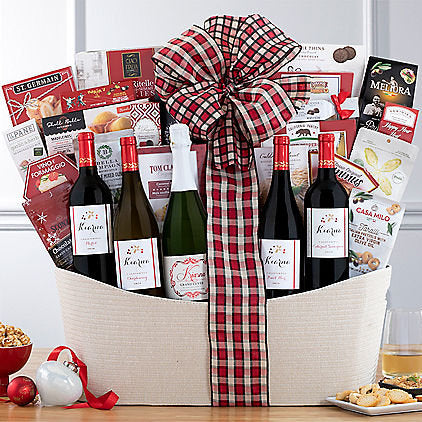 - Kiarna Vineyards Holiday Collection: Wine Gift Basket - Gift basket at TFC&H Co.