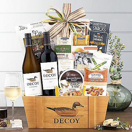 - Duckhorn Vineyards Decoy Sonoma Duet: Wine Gift Basket - Gift basket at TFC&H Co.