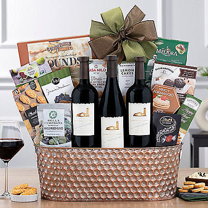 - Robert Mondavi Trio: Gourmet Wine Basket - Gift basket at TFC&H Co.