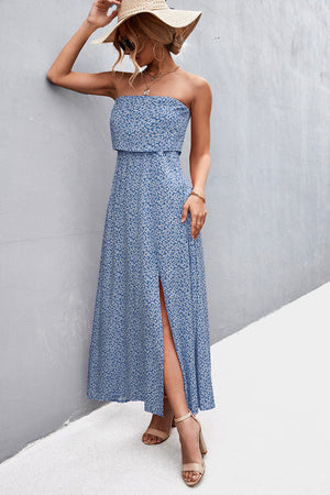 - Strapless Split Maxi Dress - 5 colors - womens dress at TFC&H Co.