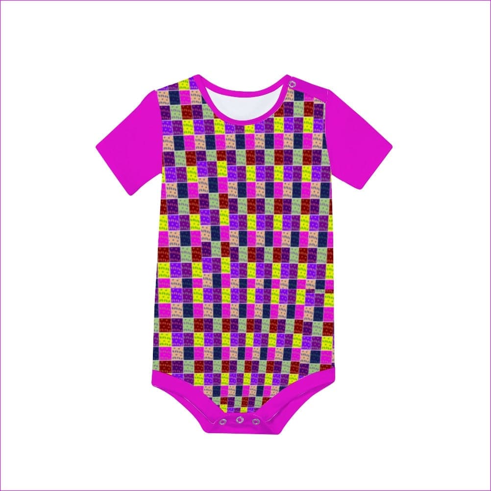 Abstract 2 Baby's Short Sleeve Romper - infant onesie at TFC&H Co.