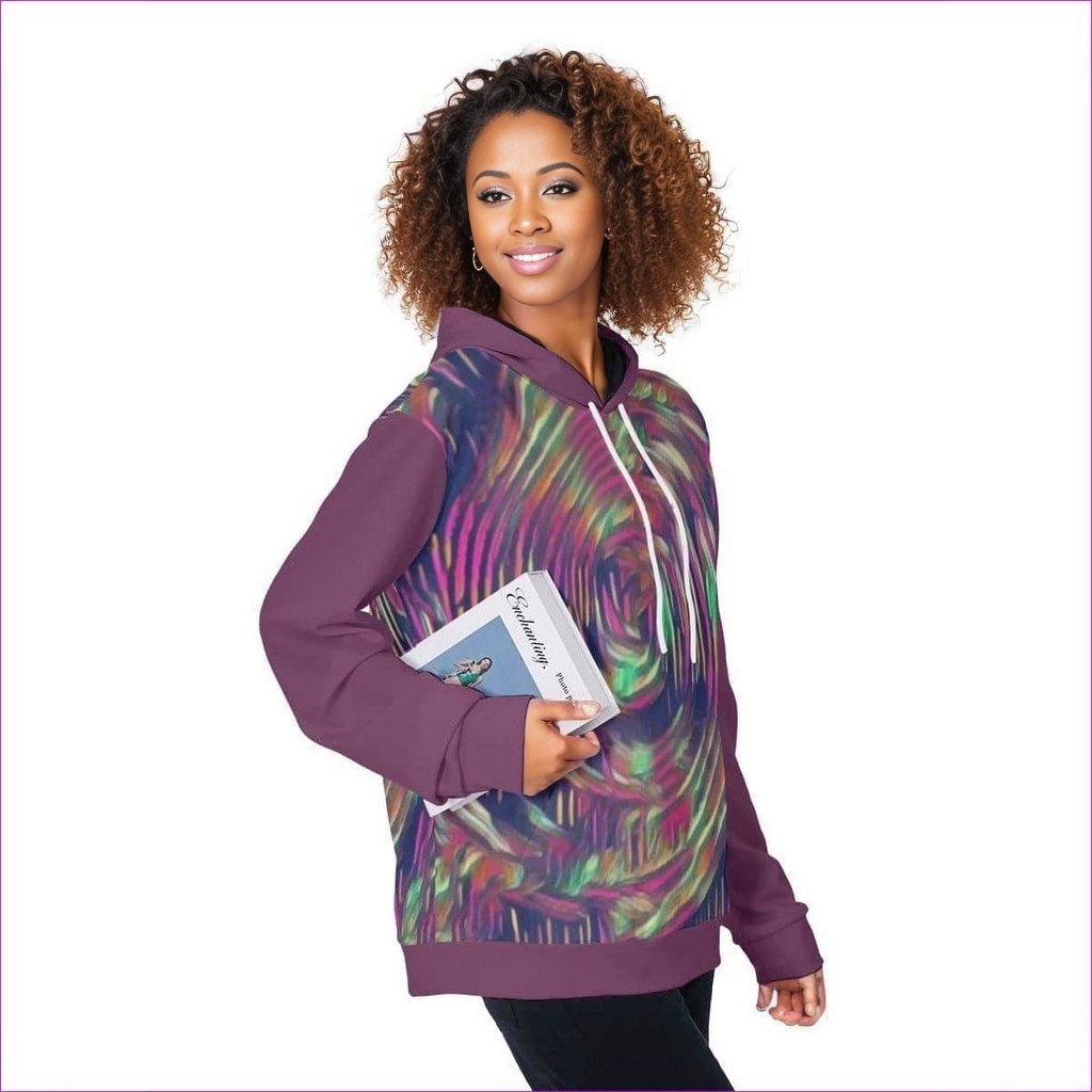 - Abstract Swirl Womens Pullover Hoodie - Womens Hoodie at TFC&H Co.