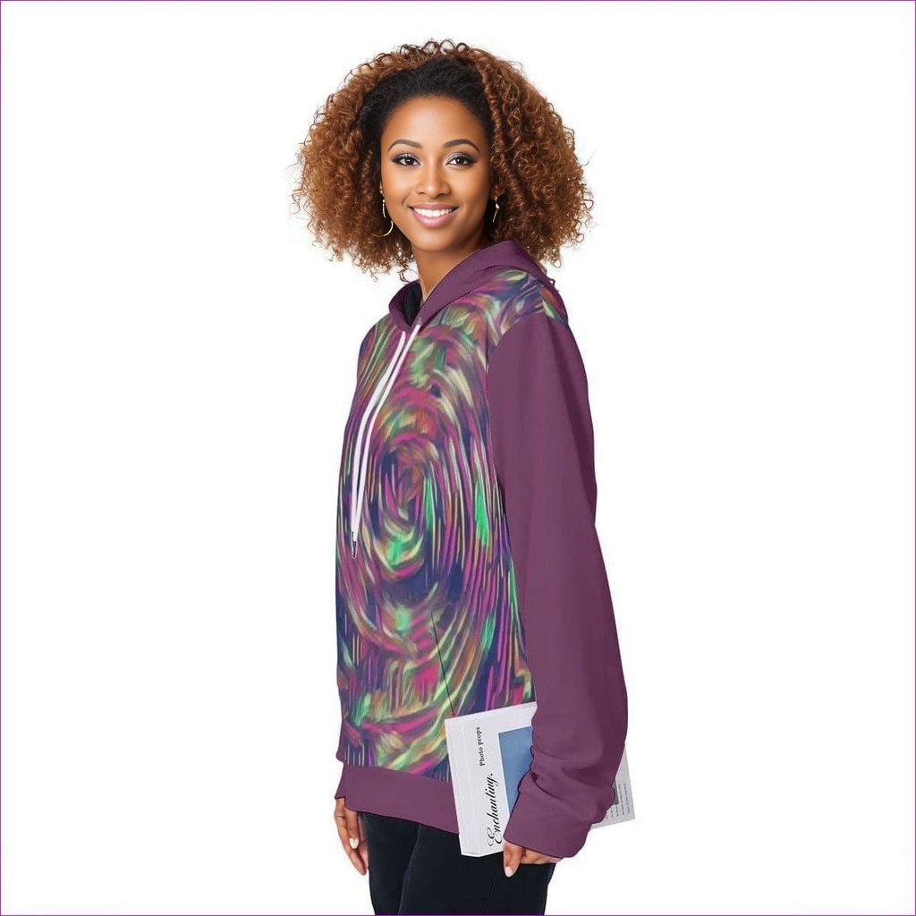 - Abstract Swirl Womens Pullover Hoodie - Womens Hoodie at TFC&H Co.