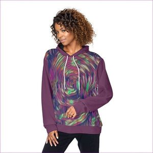 Multi-colored Abstract Swirl Womens Pullover Hoodie - Women's Hoodie at TFC&H Co.