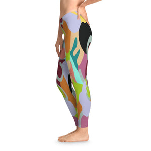 - Abstract Wild Stretchy Leggings - Ships from The US - womens leggings at TFC&H Co.