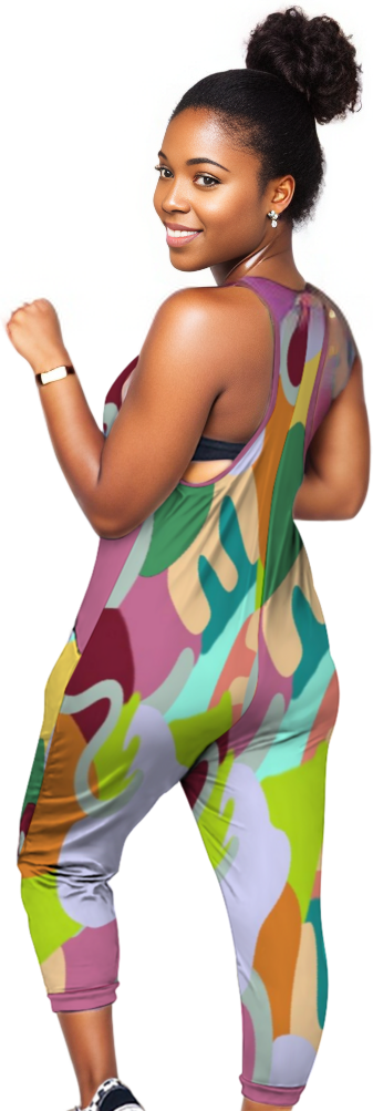 Abstract Wild Women's Stylish Romper - women's romper at TFC&H Co.