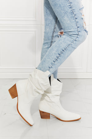 WHITE MMShoes Better in Texas Scrunch White Cowgirl Boots - Ships from The Us - women's boots at TFC&H Co.