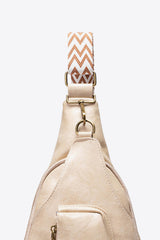 BEIGE ONE SIZE - All The Feels PU Leather Sling Bag - handbag at TFC&H Co.