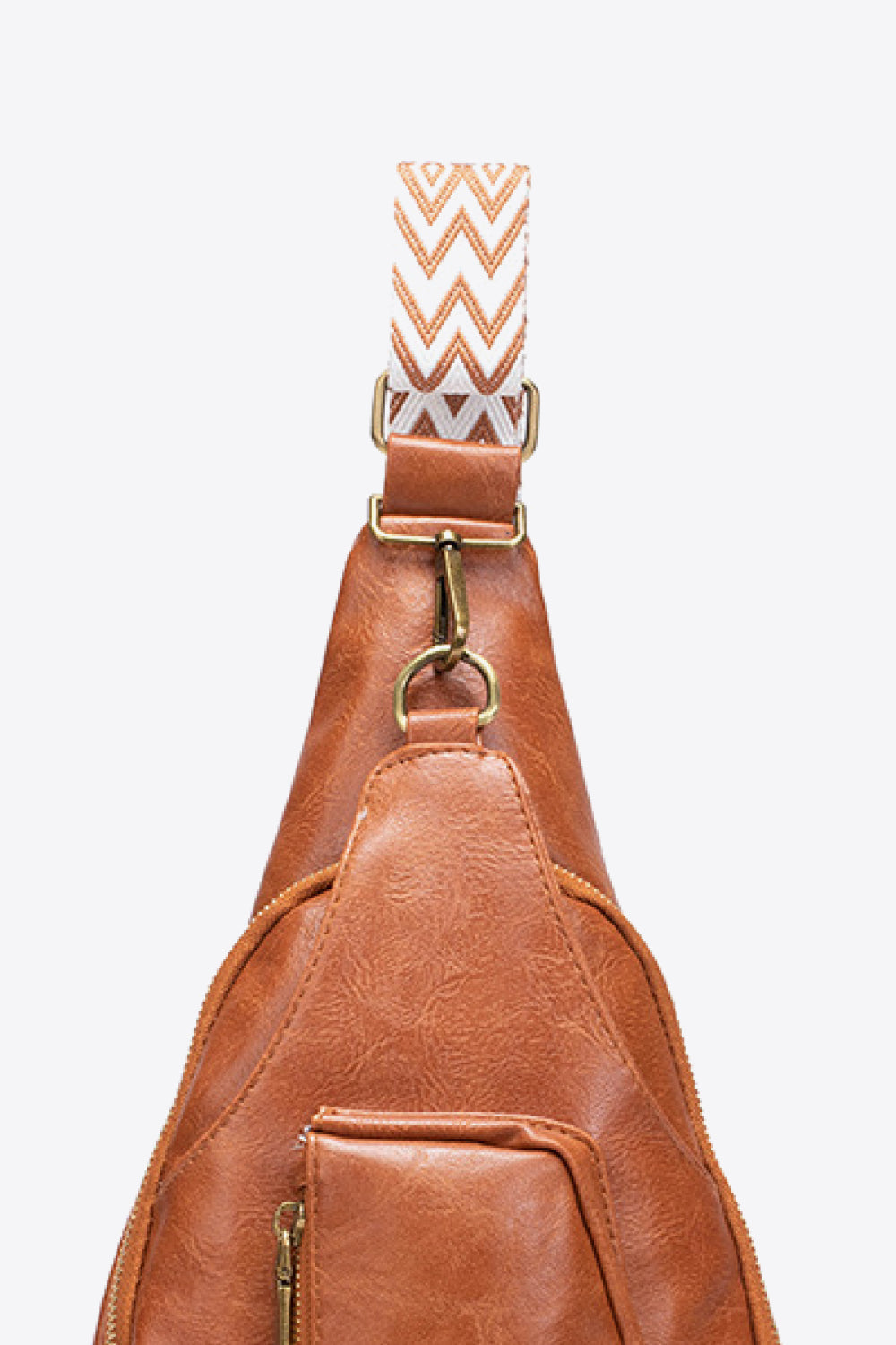 BROWN ONE SIZE - All The Feels PU Leather Sling Bag - handbag at TFC&H Co.