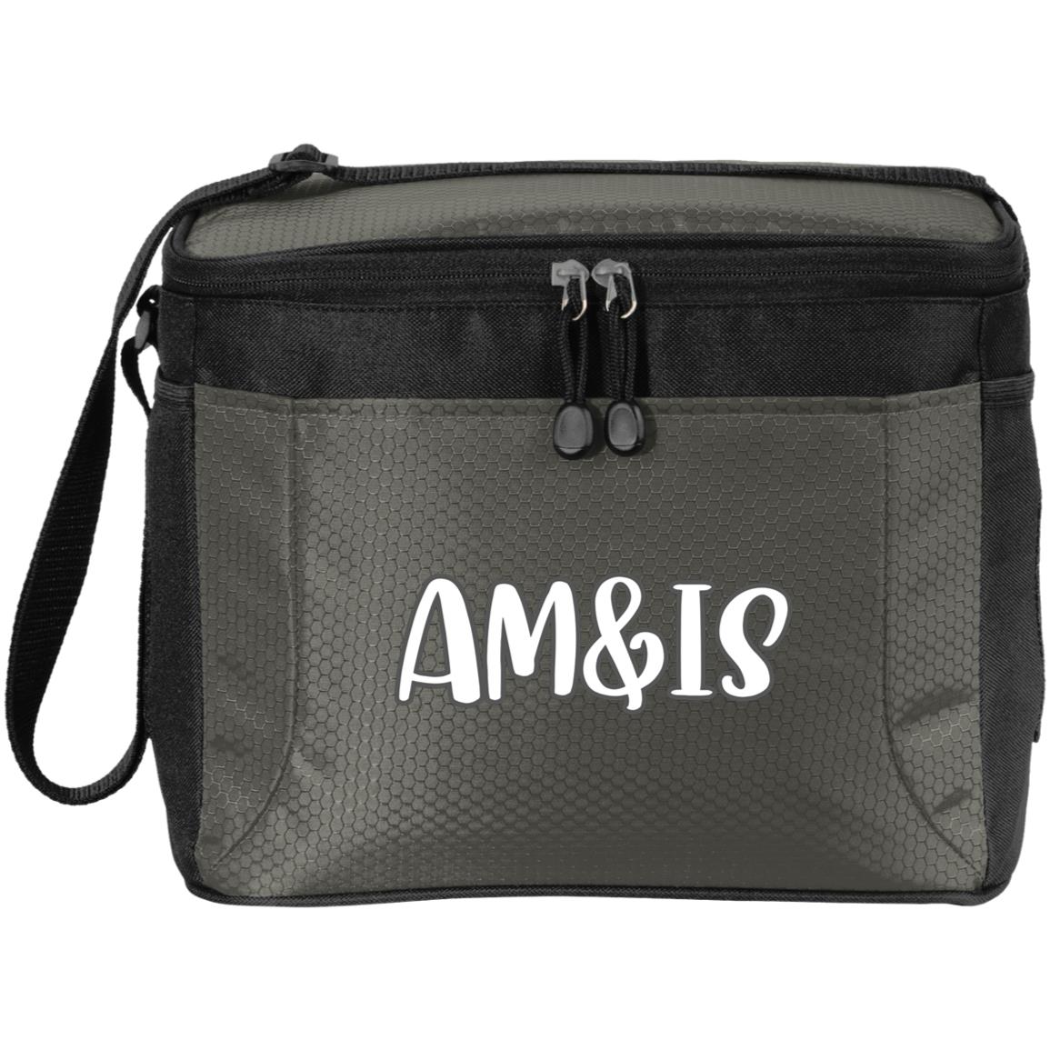 GREY BLACK ONE SIZE - AM&IS Activewear 12-Pack Cooler - lunch bag at TFC&H Co.