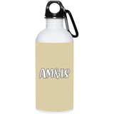 TAN ONE SIZE - AM&IS Activewear 20 oz. Stainless Steel Water Bottle - Drinkware at TFC&H Co.
