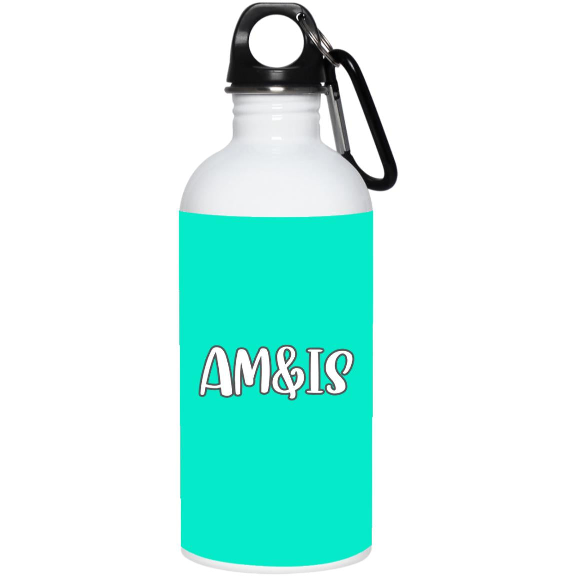 TEAL ONE SIZE - AM&IS Activewear 20 oz. Stainless Steel Water Bottle - Drinkware at TFC&H Co.