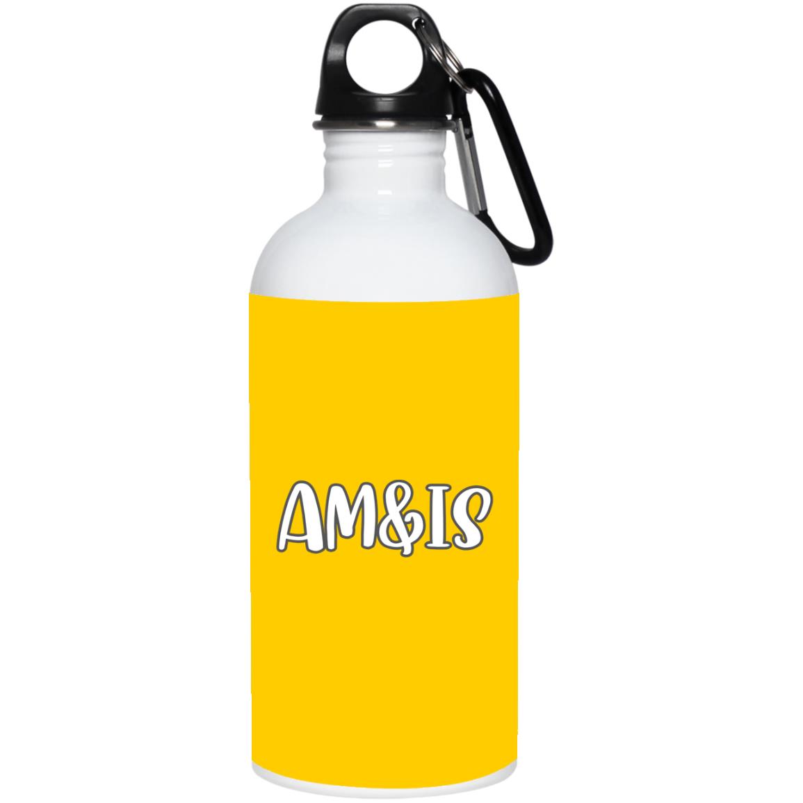 ATHLETIC GOLD ONE SIZE - AM&IS Activewear 20 oz. Stainless Steel Water Bottle - Drinkware at TFC&H Co.
