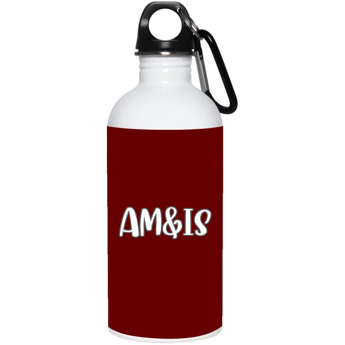 MAROON ONE SIZE - AM&IS Activewear 20 oz. Stainless Steel Water Bottle - Drinkware at TFC&H Co.