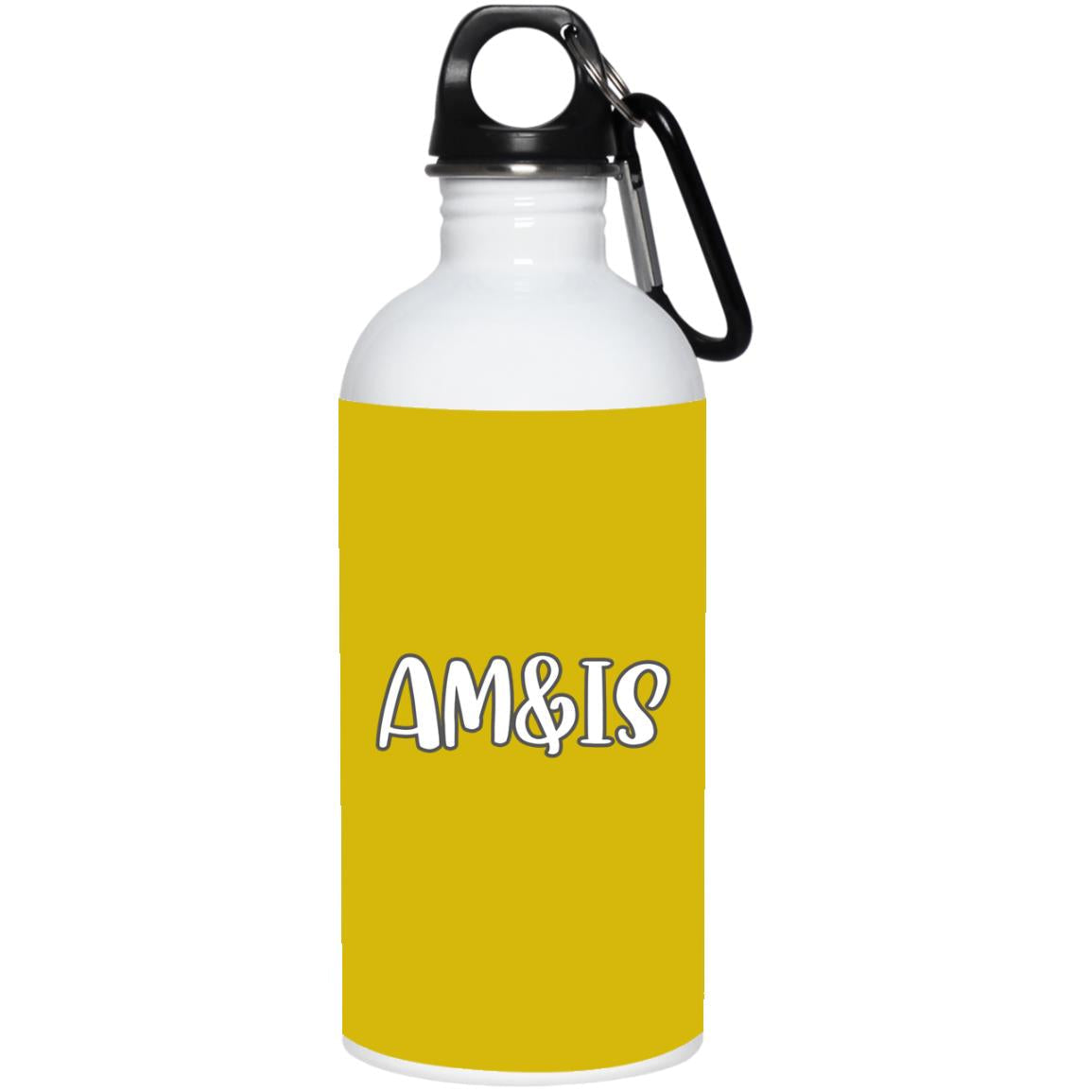 OLD GOLD ONE SIZE - AM&IS Activewear 20 oz. Stainless Steel Water Bottle - Drinkware at TFC&H Co.