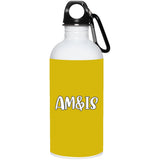 OLD GOLD ONE SIZE - AM&IS Activewear 20 oz. Stainless Steel Water Bottle - Drinkware at TFC&H Co.
