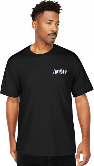 - Am&Is Embroidered Unisex Cotton T-shirt - Unisex T-Shirt at TFC&H Co.