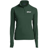 FOREST GREEN - AM&IS Activewear Ladies' 1/2 Zip Performance Pullover - womens shirt at TFC&H Co.