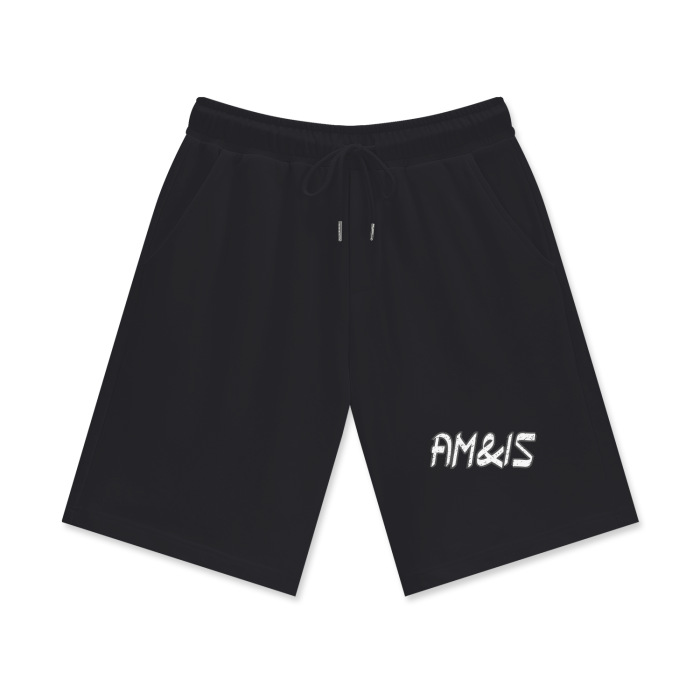 BLACK BEAUTY - Am&Is Activewear Men's 100% Cotton Track Shorts - mens shorts at TFC&H Co.
