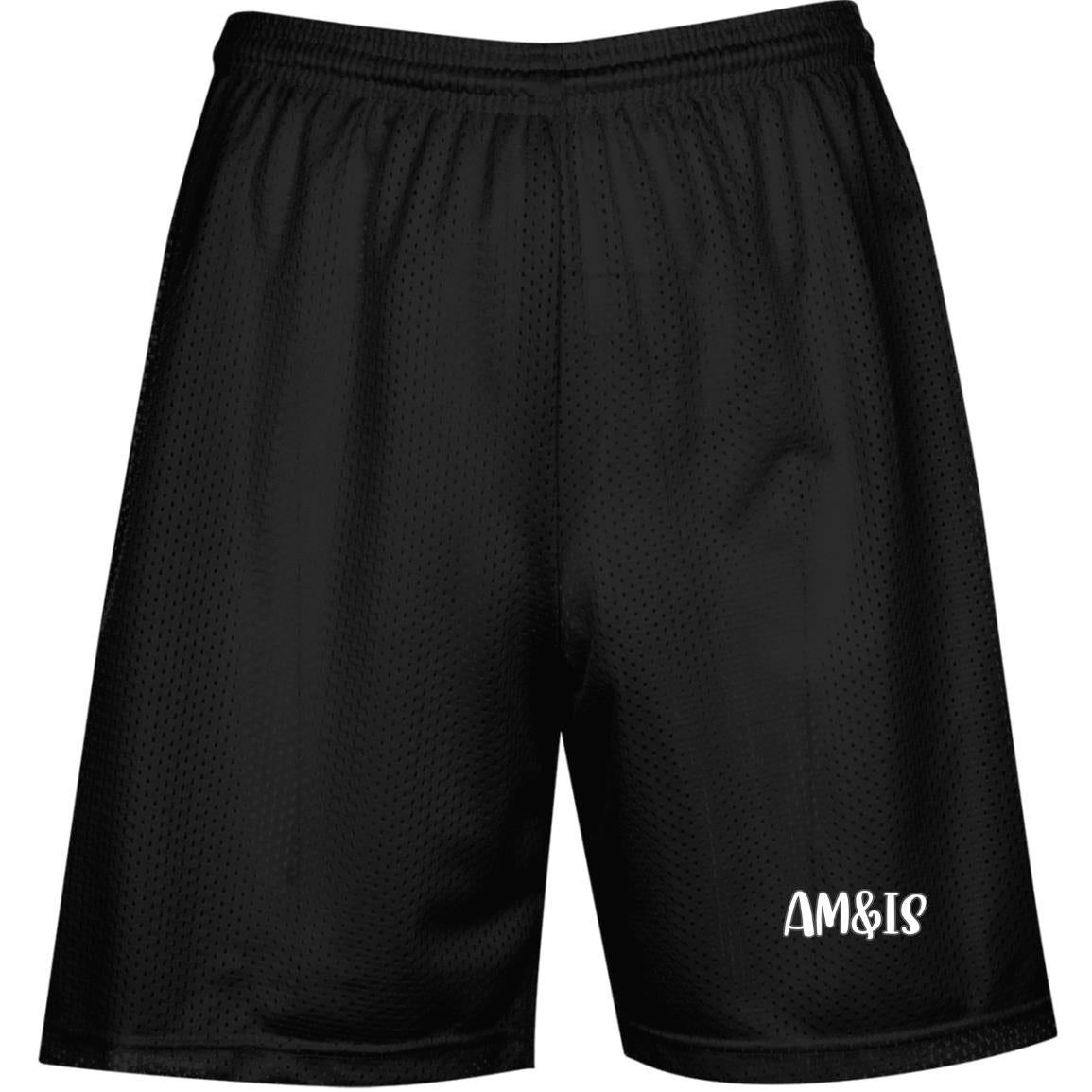 BLACK - Am&IS Activewear Performance Mesh Shorts - mens shorts at TFC&H Co.