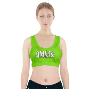 Am&Is Activewear Sports Bra With Pocket - 6 colors - women's sports bra at TFC&H Co.