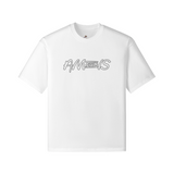 White - Am&Is Unisex Boxy T-shirt - Unisex T-Shirt at TFC&H Co.