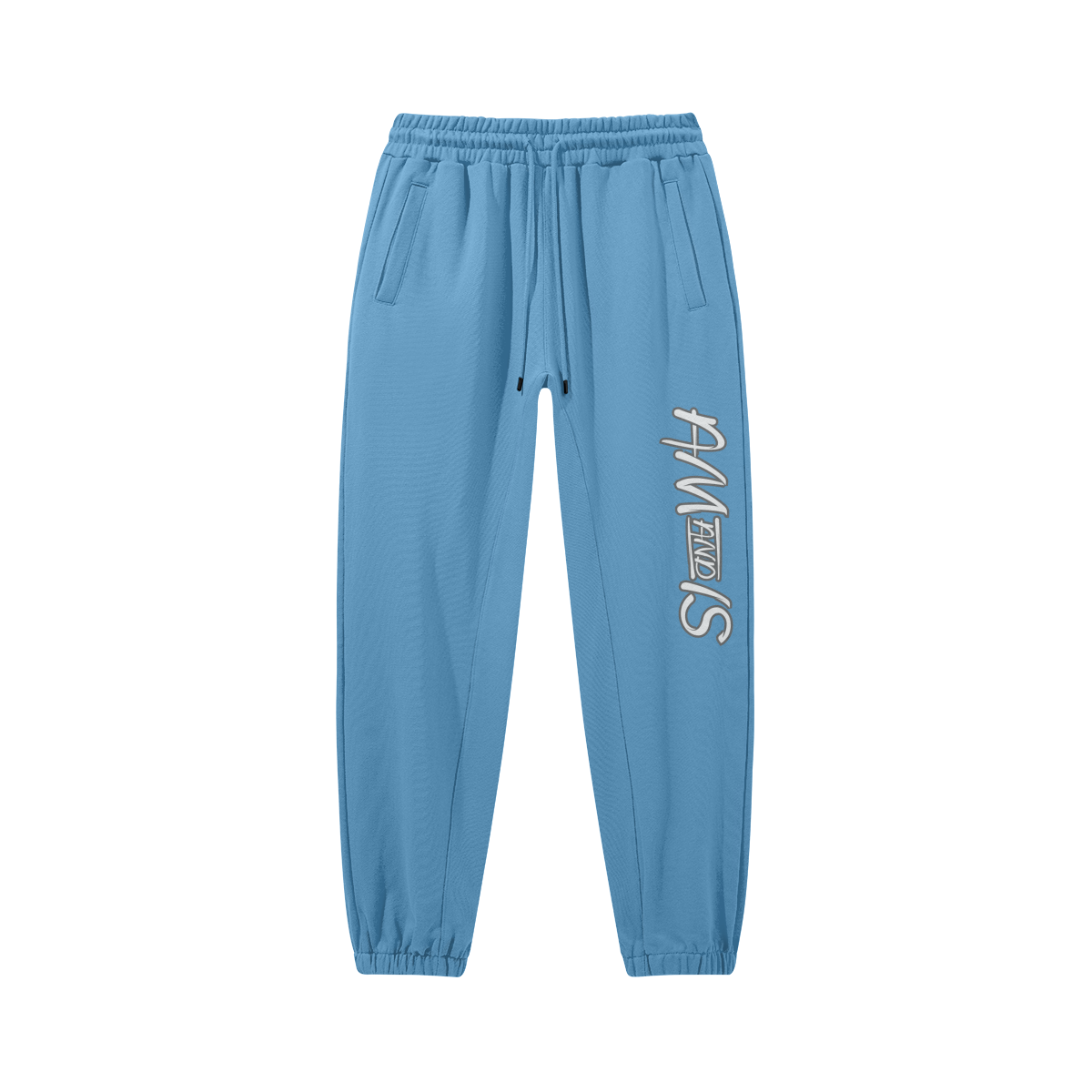 Pastel Blue - Am&Is Unisex Heavyweight Baggy Sweatpants0 - unisex pants at TFC&H Co.
