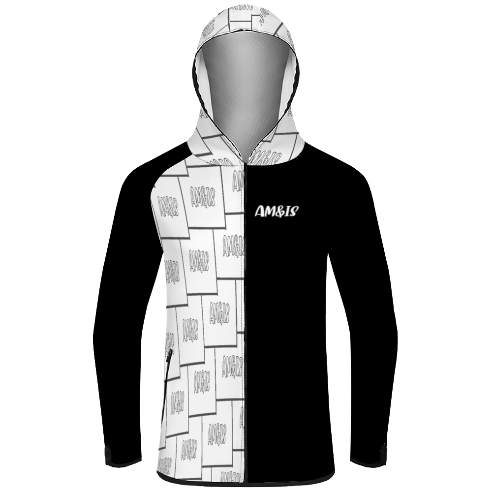 - Am&Is Activewear Unisex Hoodie with Zipper & Pockets - unisex hoodie at TFC&H Co.