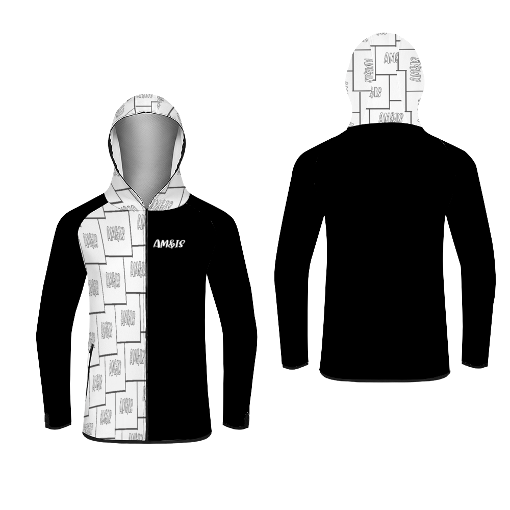 - Am&Is Activewear Unisex Hoodie with Zipper & Pockets - unisex hoodie at TFC&H Co.