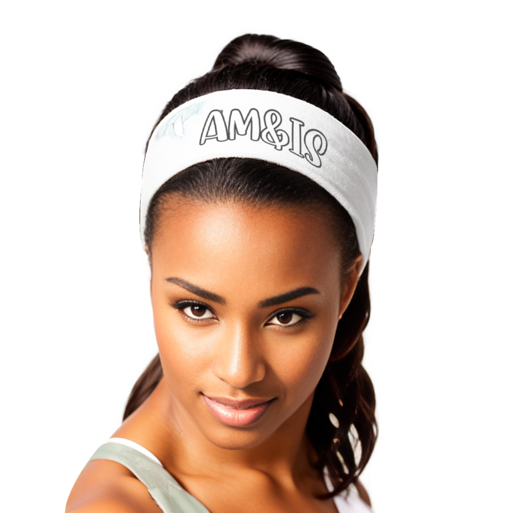 - Am&Is Unisex Polyester Magic Scarf Headband - White - headband at TFC&H Co.
