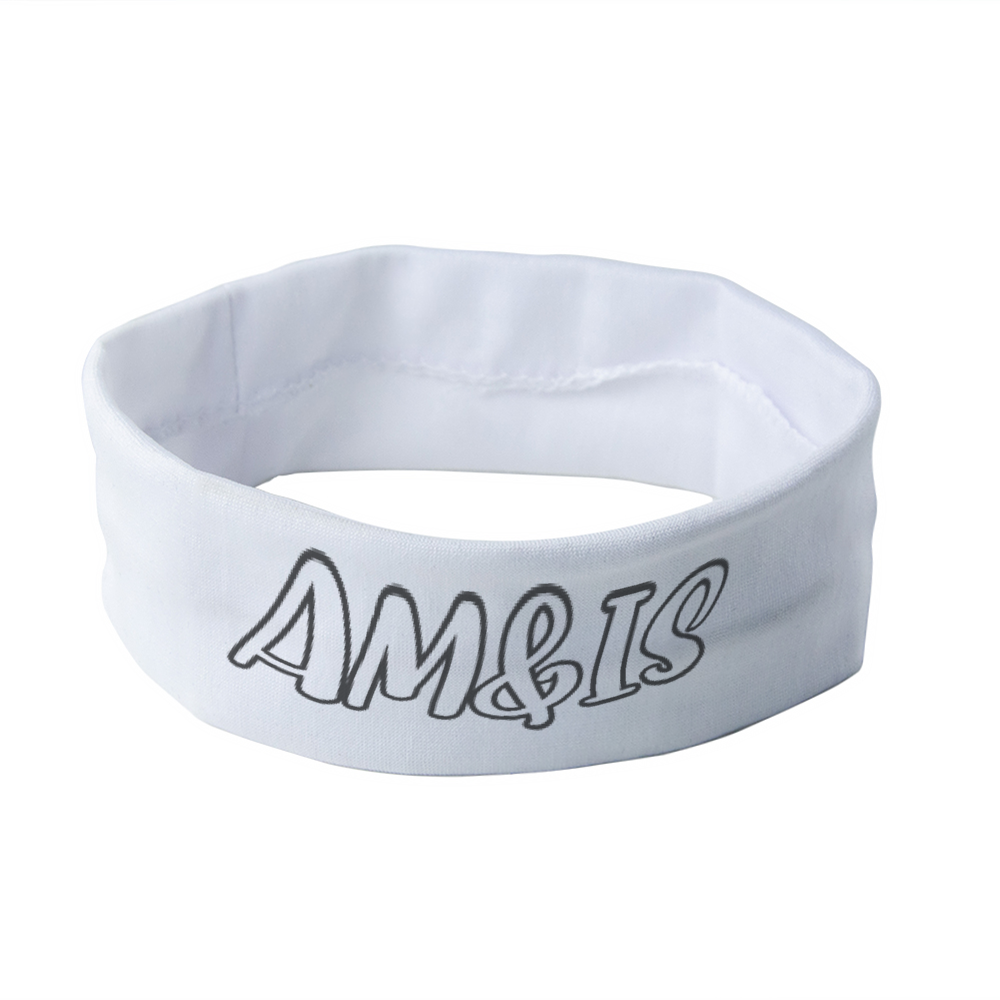 - Am&Is Unisex Polyester Magic Scarf Headband - White - headband at TFC&H Co.