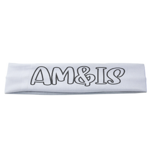 - Am&Is Unisex Polyester Magic Scarf Headband - White - headband at TFC&H Co.